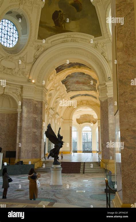 Entrance Arched Hallway Of The Petit Palais Art Museum With Sculptures