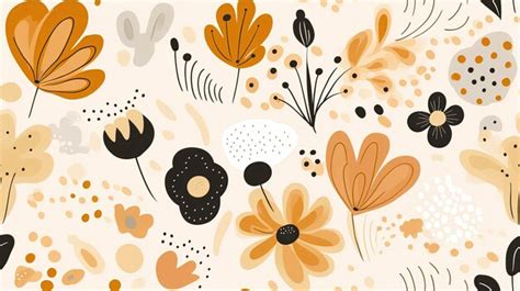 Premium Photo | Seamless pattern groovy flowers hippie aesthetic