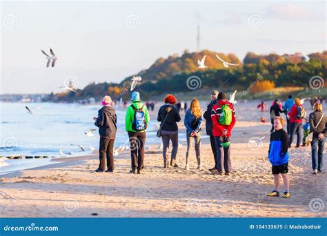 Beach Scene On Usedom At The Baltic Sea Coast Editorial Image Image