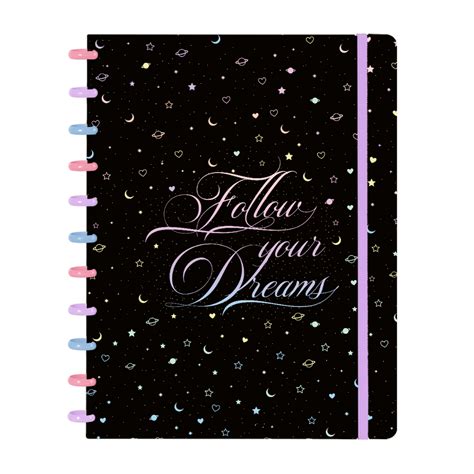 Caderno De Disco Iscool Disc Inteligente Grande Folhas Cosmos