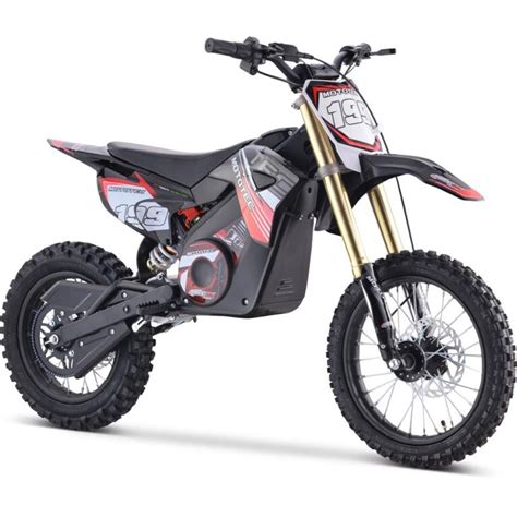 mototec  pro electric dirt bike  lithium red dm motorsports