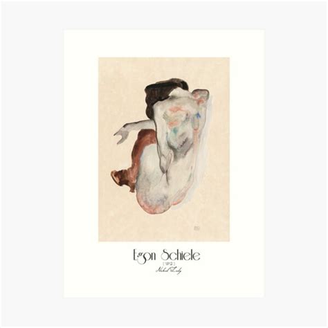 Egon Schiele Naked Lady Art Painting Art Print For Sale By Hi Art