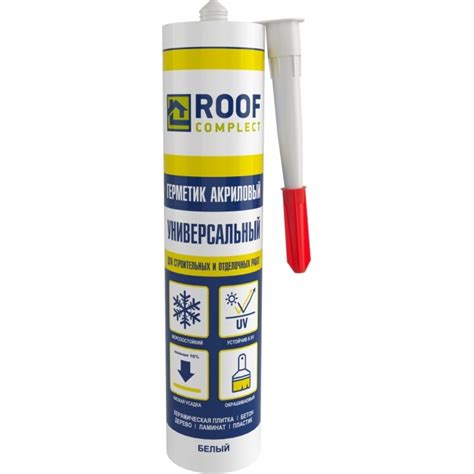 Акриловый герметик Roof Complect белый, 300 мл 00000344831 - выгодная ...