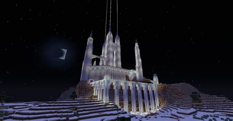 Minecraft Snow Castle Snow Castle Minecraft Architecture Minecraft