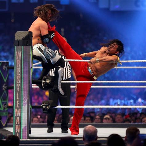 Wrestlemania 34 AJ Styles Vs Shinsuke Nakamura WWE Photo 41294096