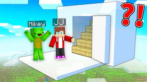 Mikey And Jj Found Air Secret Base In Minecraft Maizen Youtube