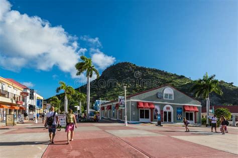 Cruise Port In Philipsburg, St. Maarten Editorial Image - Image of port ...