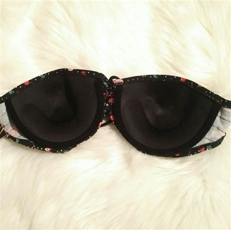 Beach Joy Bikini Swim Clearance Cherry Print Ruffle Bandeau Bikini Set Poshmark