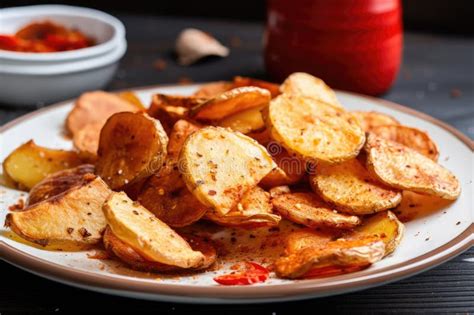 Crispy And Salty Potato Chips With Dip And Soda AI Generated Stock