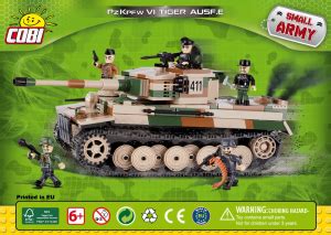 Manuál Cobi set 2487 Small Army WWII Tiger PzKpfw VI Ausf E