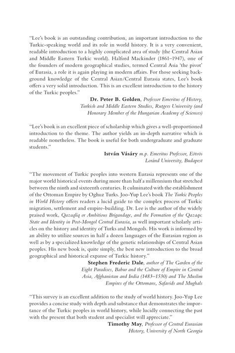 (PDF) The Turkic Peoples in World History