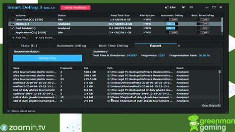 Smart Defrag Beta Review Youtube