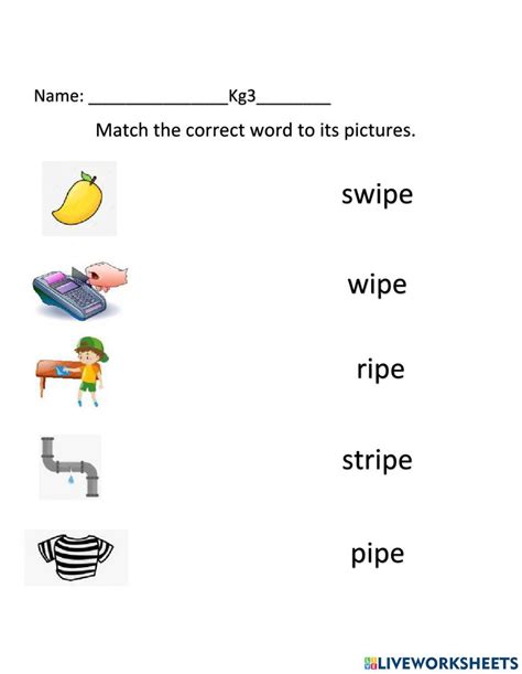 Phonics Online Exercise For Kg3 Live Worksheets