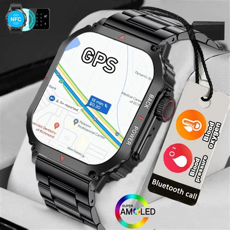 Gps Sport Smart Watch Para Homens Android Ios Nfc Hd Call Ip Imperme