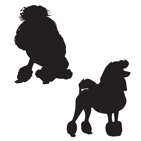 Caniche Silhouette Art 7246488 Art Vectoriel Chez Vecteezy