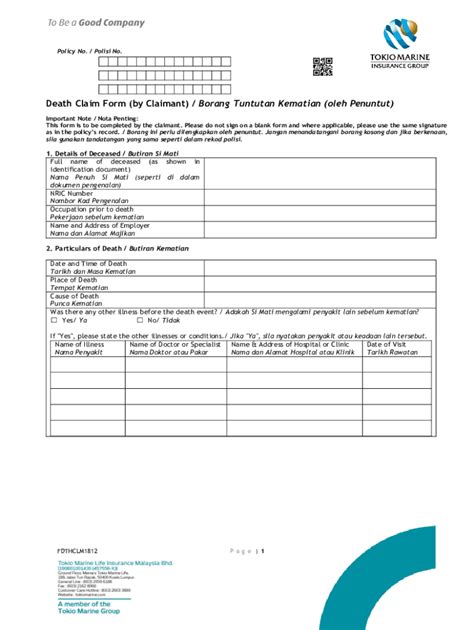 Fillable Online Vdocuments Pubclaim Form By Claimant Borangclaim Form