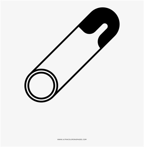 Safety Pin Coloring Page