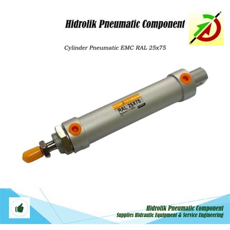 Jual Cylinder Pneumatic EMC RAL 25x75 Jakarta Barat Hidrolik