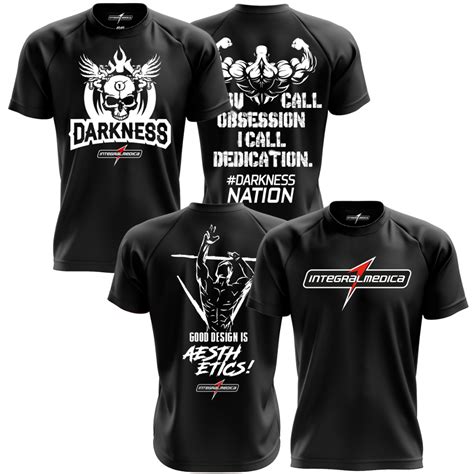 Kit Camiseta Dry Fit Modelo Zyzz Preta Darkness Caveira