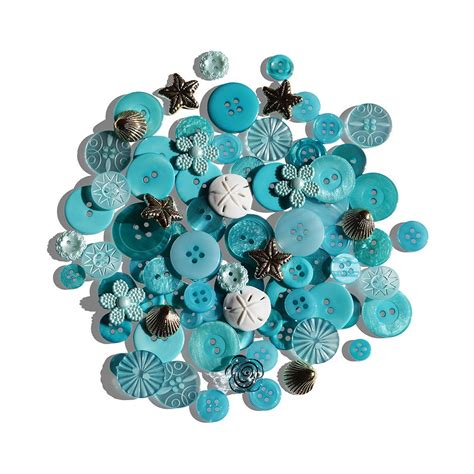 Low Tide Blue Craft And Sewing Buttons And Embellishments Buttons