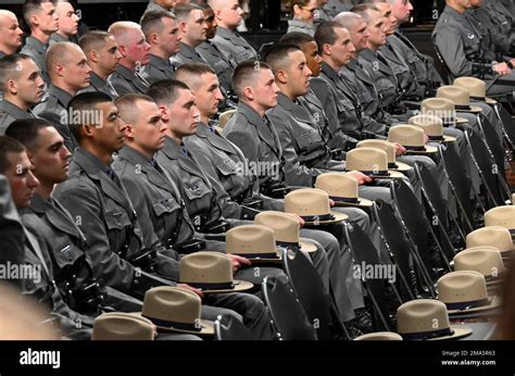 New York State Police Graduates Sit During For Their Graduation