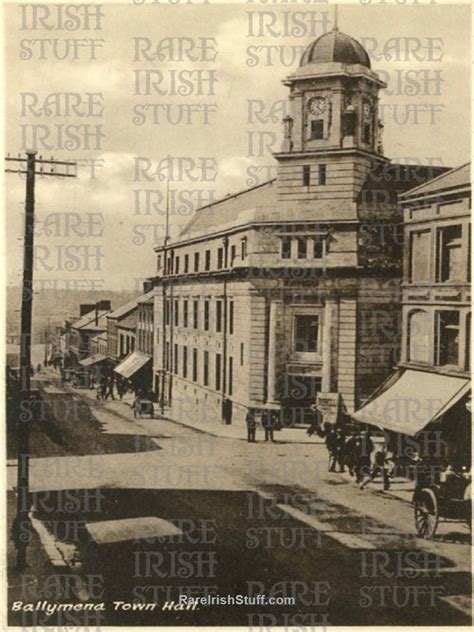 Ballymena Town Hall Ballymena Antrim Ireland Rare Photo Antrim Old