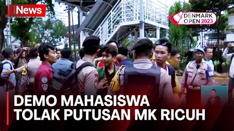 Demo Mahasiswa Tolak Putusan MK Di Patung Kuda Memanas YouTube