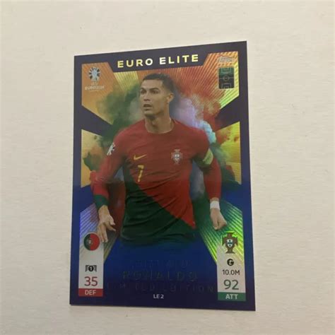 Topps Match Attax Uefa Euro Cristiano Ronaldo Elite Edizione