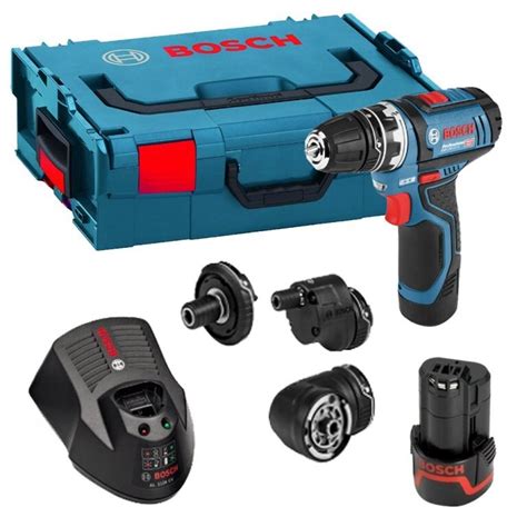 Bosch Gsr V Fc V Flexiclick Drill Driver With Accessory Set And