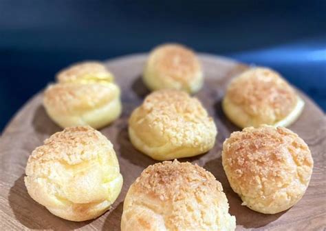 Resep Choux Au Craquelin Sus Vanila Diplomat Cream Oleh Angeline