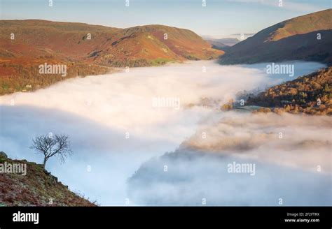 The View From Loughrigg Fell Overlooking Grasmere On A Chilly Autumn