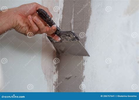 Gray Skim Coat Cement Wall Texture Background Stock Photography