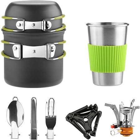 Awroutdoor Camping Kochgeschirr Set Aluminium Campingt Pfe