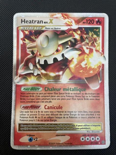 Carte Pok Mon Ultra Rare Heatran Niv X Dp Temp Te Bloc Diamant