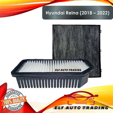 Combo Engine Air Filter And Charcoal Cabin Filter For Hyundai Reina