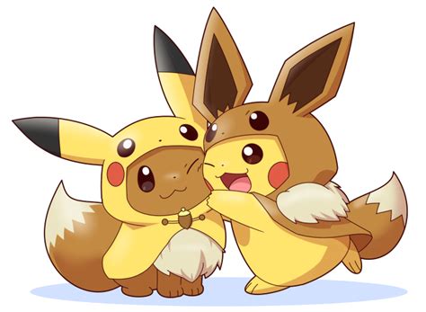 Pikachu And Eevee Pokemon And 1 More Drawn By Pirosiki025 Danbooru