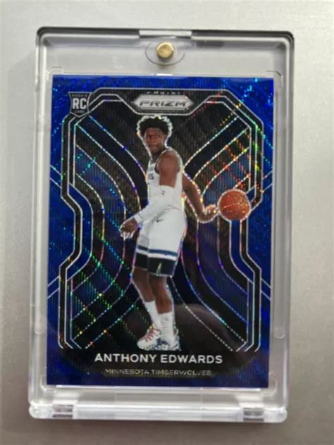 Anthony Edwards Panini Prizm Rookie Tmall Blue Wave Rc Eur