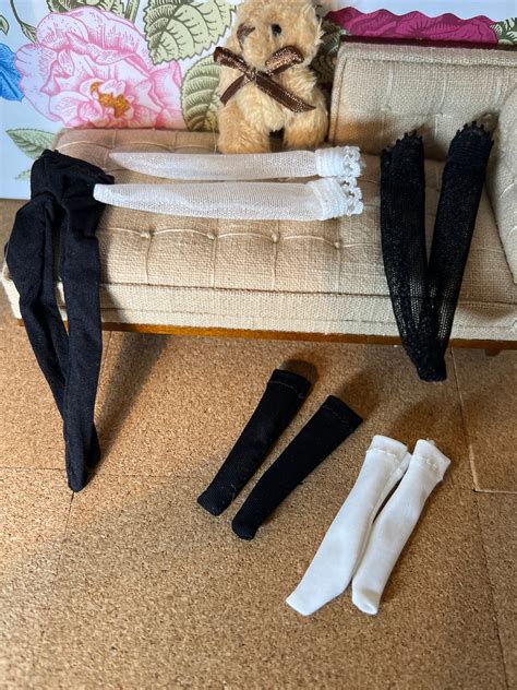 Dollhouse Miniature Stockings Socks Pantyhose Lingerie Robe Phicen Action Figure Inch Doll