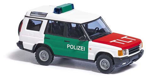 DS Automodelle Modellbauvertrieb Busch Land Rover Disco Polizei