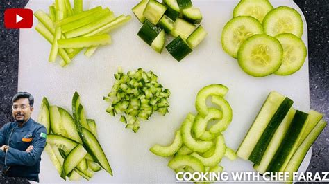 Basic Cucumber Cuts How To Cut A Cucumber Cucumber Design