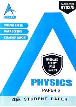 PHYSICS PAPER 5 A L UNSOLVED PAST PAPERS WITH MARK SCHEME NOV 2022