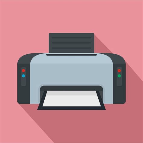 Icono de impresora copiadora ilustración plana del icono de vector de