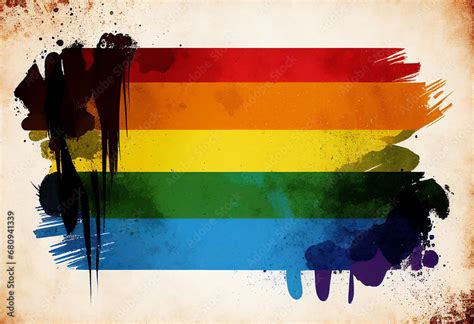 Abstract Background Colours Of The Pride Flag The Rainbow Symbol Of Homosexual Gay Lesbian