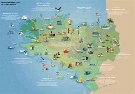 Bretagne Tourisme Voyage Carte Plan