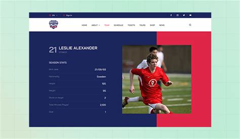 College Soccer Profile Template