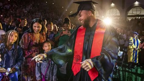 Davidsons Stephen Curry Celebrates Graduation Hall Of Fame Induction