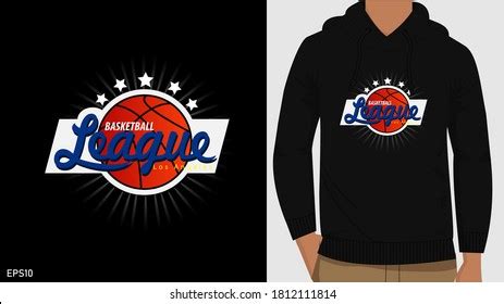 Hoodie Design Basketball Hoodie Design Graphic Stock Vector (Royalty ...