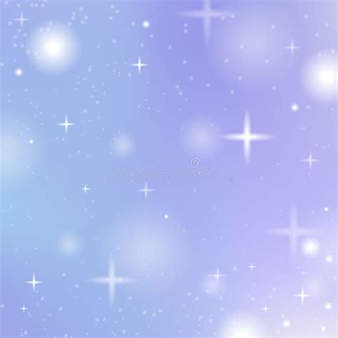 Purple Galaxy Sky With Star Light Background Stock Vector