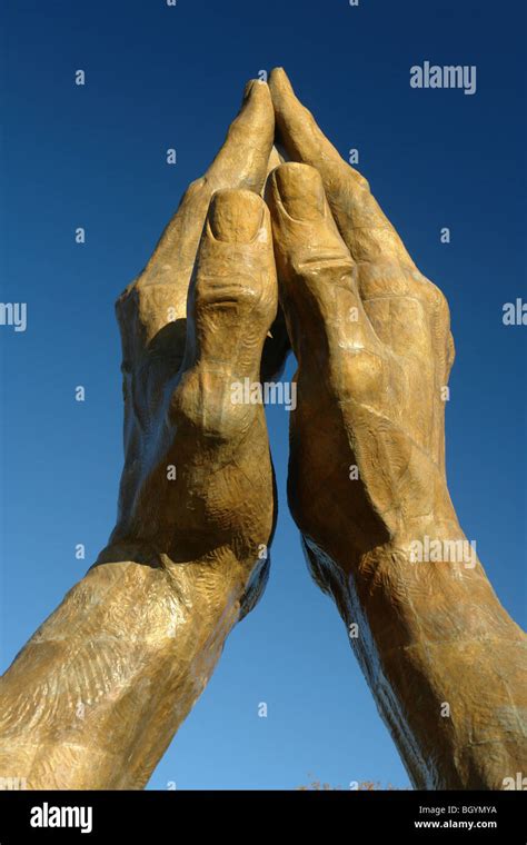 Tulsa Ok Oklahoma Oral Roberts University Praying Hands Statue