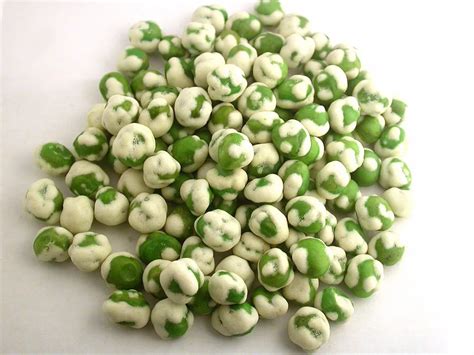 White Wasabi Coated Green Peasjapanese Style Wasabi Green Peas Snacks